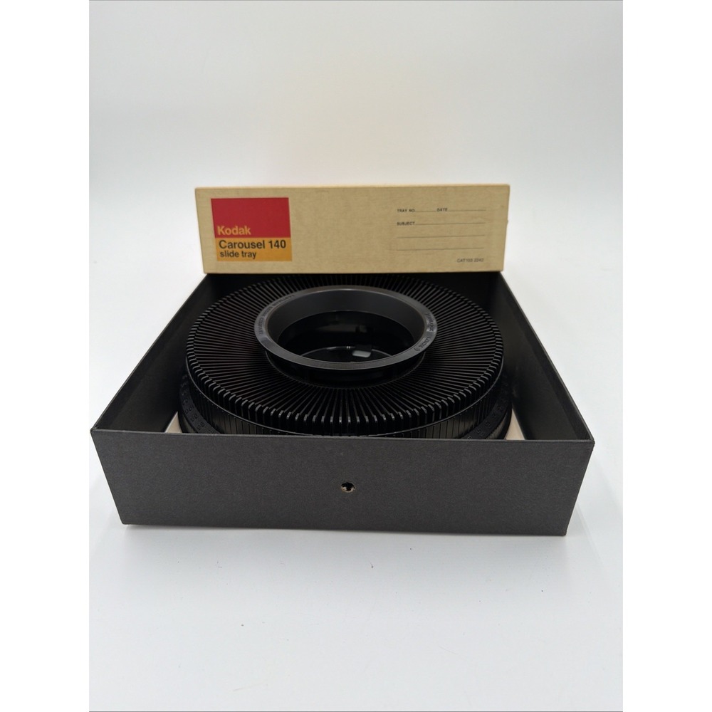 Kodak Carousel 140 Slide Tray Vintage CAT 103 2242 with Box and Manuals